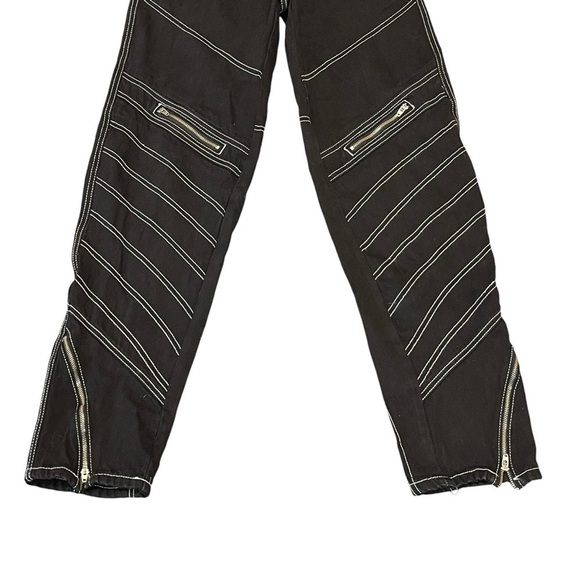 Urban Outfitters BDG Tapered Moto Jean. Black Size 25 #972 - Picture 6 of 10